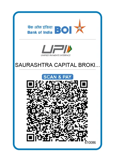 UPI QR Code for Payment to Saurashtra Capital Broking Pvt. Ltd. - BSE