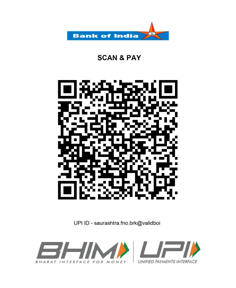 UPI QR Code for Payment to Saurashtra Capital Broking Pvt. Ltd. - NSE F & O